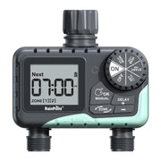RAINPOINT front view timer showing controls and durable housing for easy setup