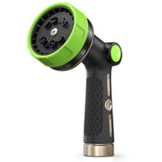RAINPOINT front view of solid metal nozzle showing durable build and versatile use