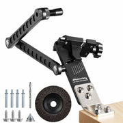 Rainwisty front view mounted sharpener showing stable bolt-down setup and precision