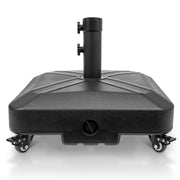 RAOKUKH front view of square umbrella base showing stability and sleek design