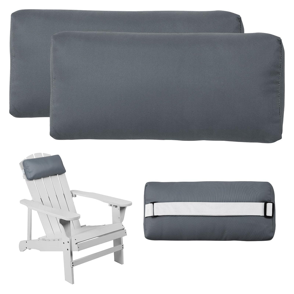 Rasugarlary front view of two dark-gray pillows showing shape and color benefits