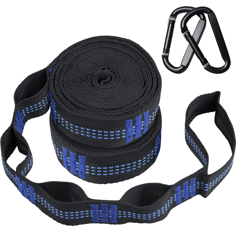Raweao front packaging of hammock straps showing included items and benefits