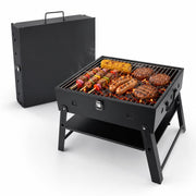 Realcook folded briefcase grill with handle for easy travel