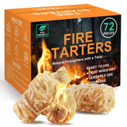 Realcook front packaging displaying eco-friendly fire starters and benefits