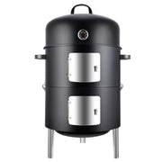 Realcook front view of vertical smoker showing full unit and capacity benefit