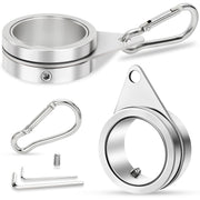REERON front view of complete ring set showing sturdy aluminum construction and smooth rotation benefit