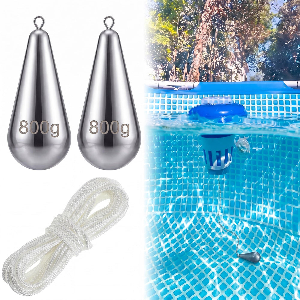 Relaxweex front view of two anchor weights showing compact design and durability benefit