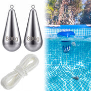 Relaxweex front view of two anchor weights showing compact design and durability benefit