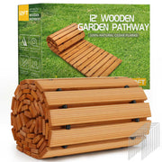 RELIANCER front view of unrolled cedar pathway showing full length and design benefit