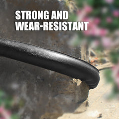 Relxitl ten-function nozzle overhead showing spray options for varied watering tasks