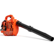 Relxxon front angle view showing compact blower and power for yard cleanup