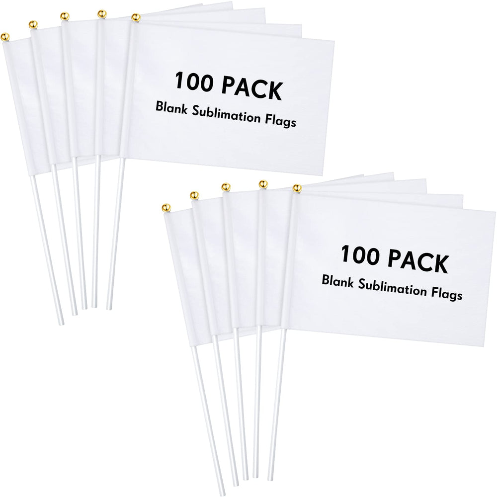 Remerry front view of 100-pack flags showing bundle and benefit of quantity