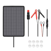 Renogy front panel showing compact 10W design and portability benefit