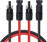 Renogy front view of male and female connectors showing secure connection benefit