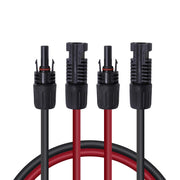 Renogy coiled 5ft 12AWG pair showing quick installation benefit