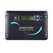 Renogy Adventurer front panel showing compact flush-mount design and clear LCD benefit
