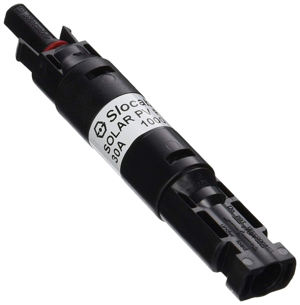 Renogy fuse holder front view showing connector and sealed design for weatherproof reliability