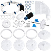 Replizo front assembly showing kit parts restoring cleaner mobility