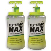 RESCUE! Fly Trap Max front packaging showing two traps and capacity benefit