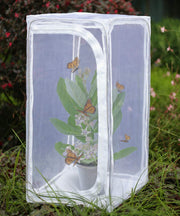 RESTCLOUD front view showing tall square terrarium and benefits of sturdy protection