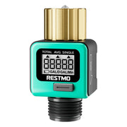 RESTMO front view with brass inlet showing durable connection and quick install