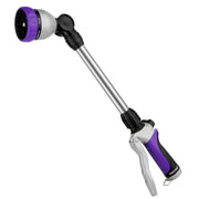 Restmo front view of metal hose wand showing full length and nozzle benefit reach