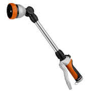 Restmo front view of metal hose wand showing durable bronze finish and overall shape