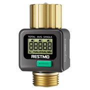 Restmo front view with hose showing meter and easy-read display for quick monitoring