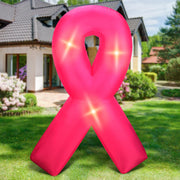 Retisee front view pink ribbon showing visibility and support