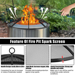 RGJ foldable poker open for adjusting logs safely near flames