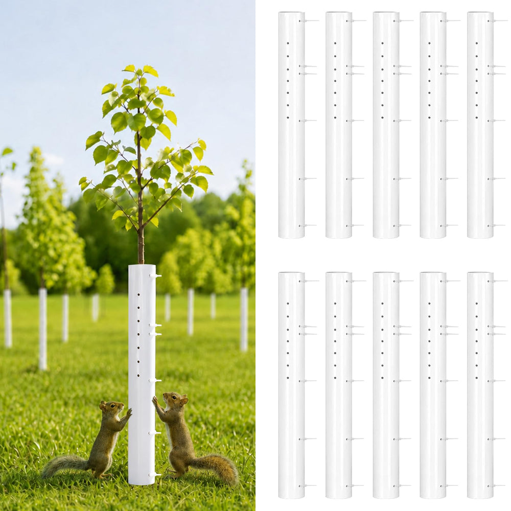 RGJ front view of 10-pack tree tubes showing value and protection