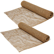 Riakrum two rolls front view showing burlap rolls and natural benefit