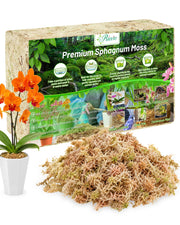 Riare front packaging showing the compressed 1.1lb moss block and benefits