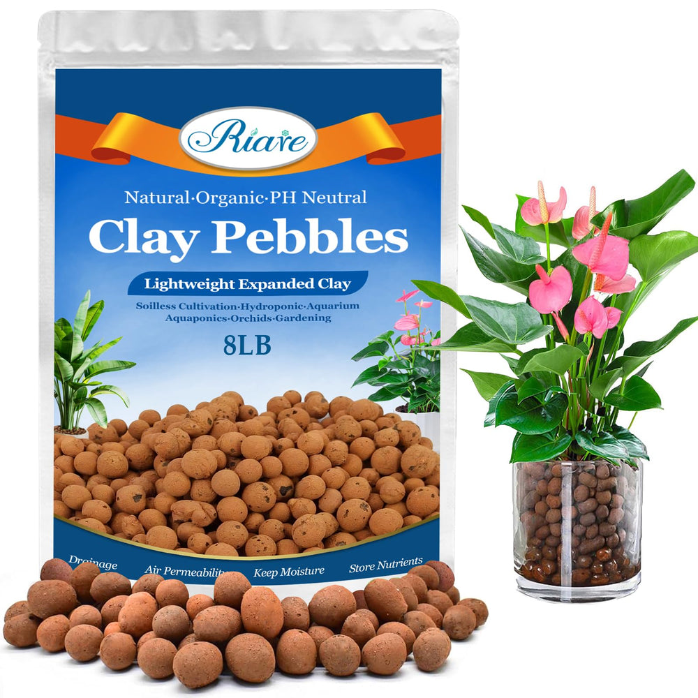 Riare front packaging 8lb bag showing product and resealable closure for storage