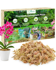 Riare front packaging showing compressed 5.3oz moss, tidy and space-saving