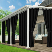 RichSets front panel overview showing full-length blackout curtain for privacy