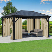 RichSets front view of eight panels creating shaded patio privacy