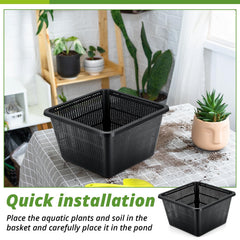 RimCereal filled with pond soil and gravel showing planting ready setup