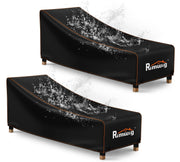 Rimwig front view of chaise lounge cover showing full protection and neat fit