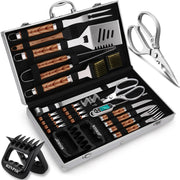 RINPIR front packaging showing the full 35-piece barbecue set, organized and gift-ready