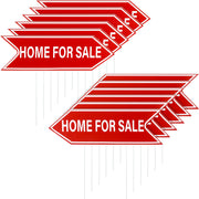 Ripeng front-facing signs on stakes showing clear directions and quick placement benefit