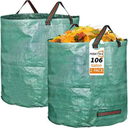 RISETEX front view of open 106-gallon bag showing capacity and stability