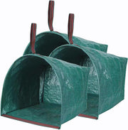 RISETEX front view showing pack of three reusable yard bags and capacity benefit