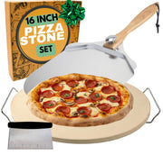 Ritual Life 16-inch stone front view showing full baking surface and durable edge for even heat