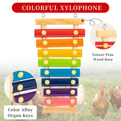 RLRICH wooden xylophone close-up highlighting peck-friendly sound bars