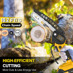 RLSOO close-up of heat-treated chain and bar for smoother, longer cuts
