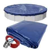 Robelle front view of 21 ft cover showing easy installation benefit