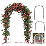 ROOLLYA arch front view showing full metal trellis and sturdy frame