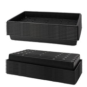 RooTrimmer front view of 1020 tray pack showing sturdy rim and size advantage