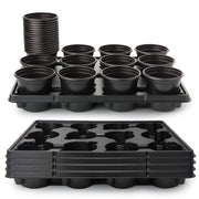RooTrimmer front packaging and full kit showing all pots and trays benefits durability
